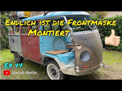 Finally done, the new front is mounted - VW T1 Bus Project EP 44 - Bugs ironed out #vwt1
