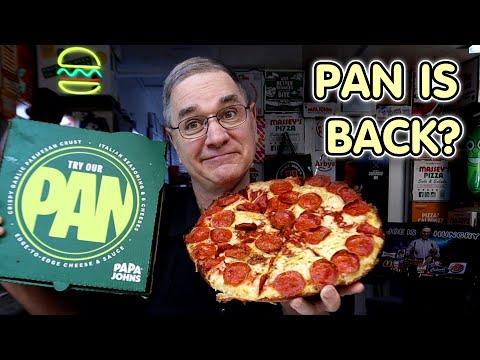 Papa John's New Improved Pan Pizza Review TEMP 🌡️ WT ⚖️ Price Per Ounce | Joe Is Hungry