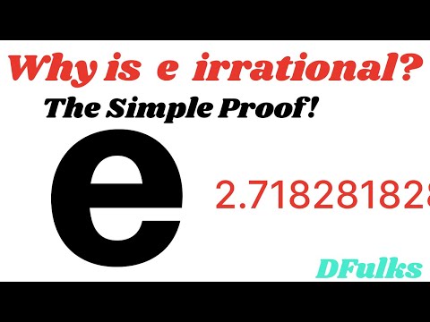 e is Irrational: the Proof