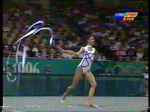 Evagelia Sotiriou (GRE) ribbon  OG 1996