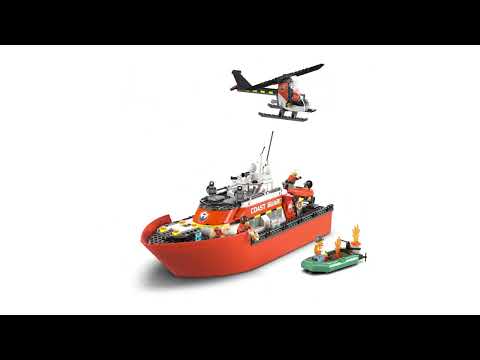Конструктор LEGO City Рятувальний катер і гелікоптер берегової охорони (60504)