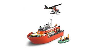 LEGO City - Záchranný člun pobřežní hlídky a vrtulník