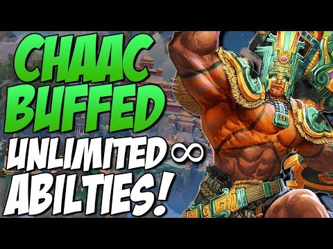 CHAAC'S BIG BUFF! UNLIMITED ABILITIES & MANA OP! - GrandMasters Ranked Duel - SMITE