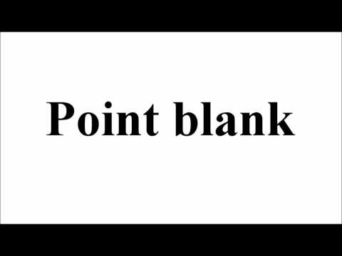Point blank video thumbnail