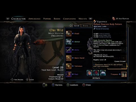 Neverwinter Mod 24 Thaumaturge Wizard AOE Build Guide mTos focussed.