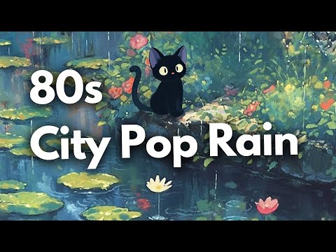 80s Vibes City Pop - Japanese Lofi ☂️ Ghibli Rain Ambience | Chillhop / Study /  Focus / Relax