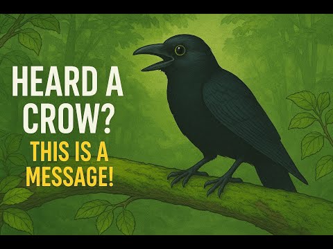 Heard a Crow Caw? Here's What It Means Spiritually !