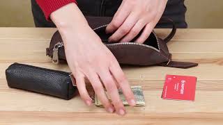 Матова жіноча бананка Shvigel 16395 коричнева