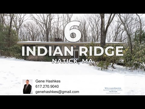 6 Indian Ridge Road, South Natick, MA: Video Slide Show Tour