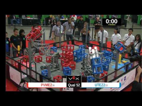 2015 VEXU Q52 - PVME2 vs UTEZ2 - 18 to 53-Division Div-VEX U-VEX Worlds 2015