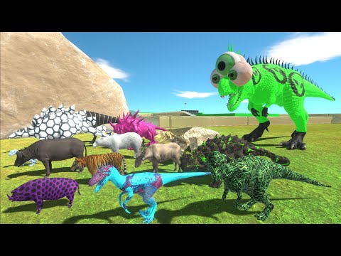 Escape from ALIEN T REX - Escape from Monster - Animal Revolt Battle Simulator