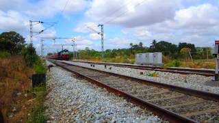 preview picture of video 'KJM Wdm 3a # 17994 hauling the Chamundi Express near Hejjala'