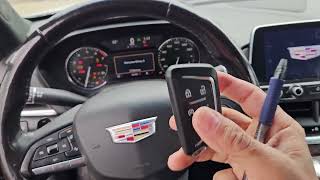 2023 Cadillac CT4 key made and transmitter pocket location