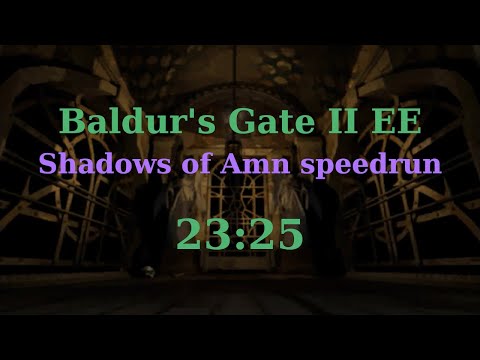 Baldur's Gate II EE: Shadows of Amn speedrun - 23:25 (World Record)