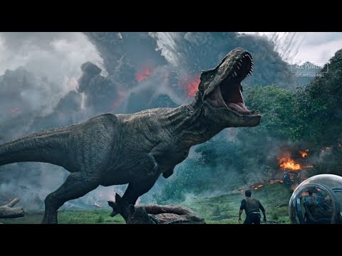 T-Rex - All Fights and Abilities from the Jurassic Park Films (1993-2022)