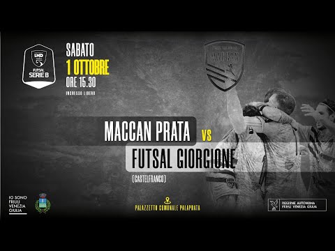 Maccan Prata  vs  Futsal Giorgione  - 1° di Campionato  Serie B Girone B
