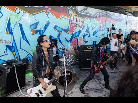 Guitar Wolf Live under the Tauranga Harbour Bridge