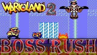 Wario Land 2 - Boss Rush (All Boss Fights, No Fails)