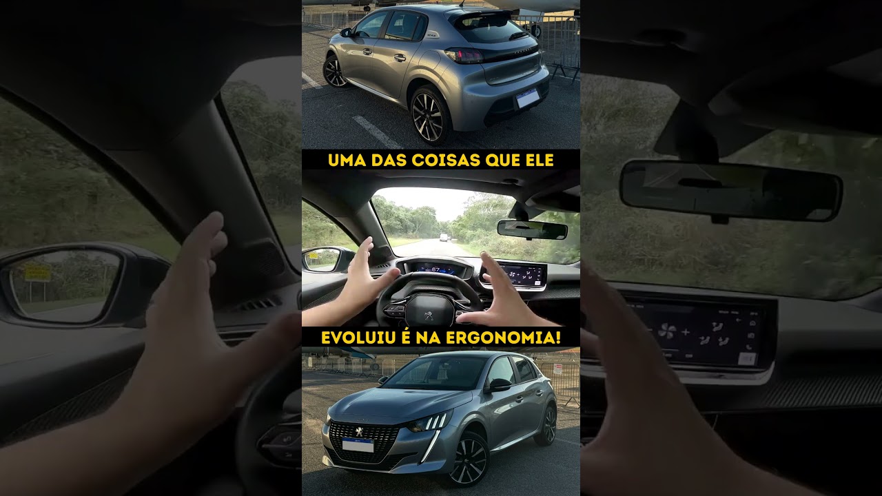Essa geração do Peugeot 208 melhorou bem a ergonomia! #peugeot208
