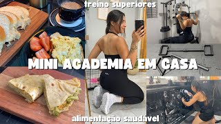 VLOG: treino de superiores na ESTAÇÃO EM CASA, rap10 recheada, limpeza, ROTINA saudável e REAL!