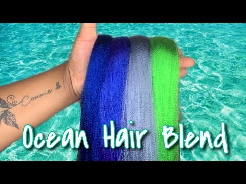 Custom Color Braiding Hair Blend | Ocean Blend #13