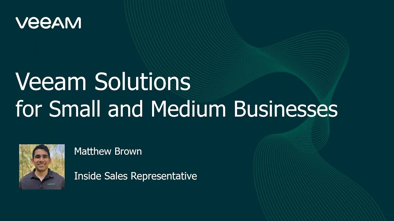 Veeam Solutions for Small Businesses video