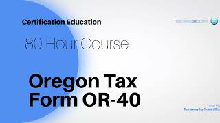 Oregon Tax Form OR - 40