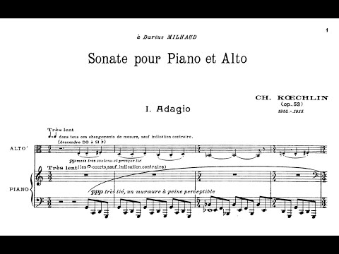Charles Koechlin - Viola Sonata, Op. 53