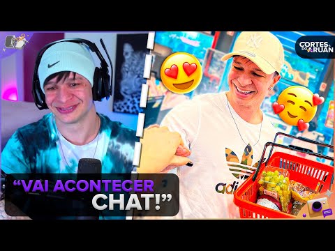 ARUAN REAGE: FIZ A MINHA PRIMEIRA COMPRA COM MEU CRUSH 🥰 (KAROL KAVIC) - Cortes do Aruan
