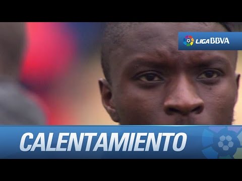 Calentamiento del Getafe CF
