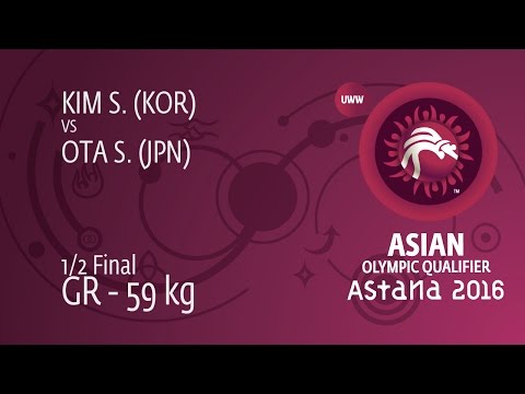 1/2 GR - 59 kg: S. OTA (JPN) df. S. KIM (KOR) by TF, 10-2