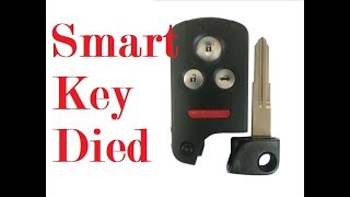 What to do when your Smart Key Fob died 2005 Acura Rl flagship