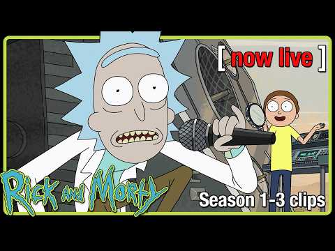 🔴 Rick and Morty: Season 1-3 Clips | Best Of | Livestream