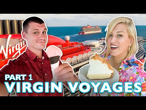 Our FIRST Cruise On Virgin Voyages | Scarlet Lady Part 1 | PJ Party, Key West, Scarlet Night, Adult