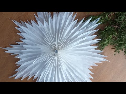 Многослойная снежинка из бумаги: пошаговый мастер-класс с фото