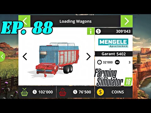 FS 18. Timelapse # 88. New self-loading wagon.
