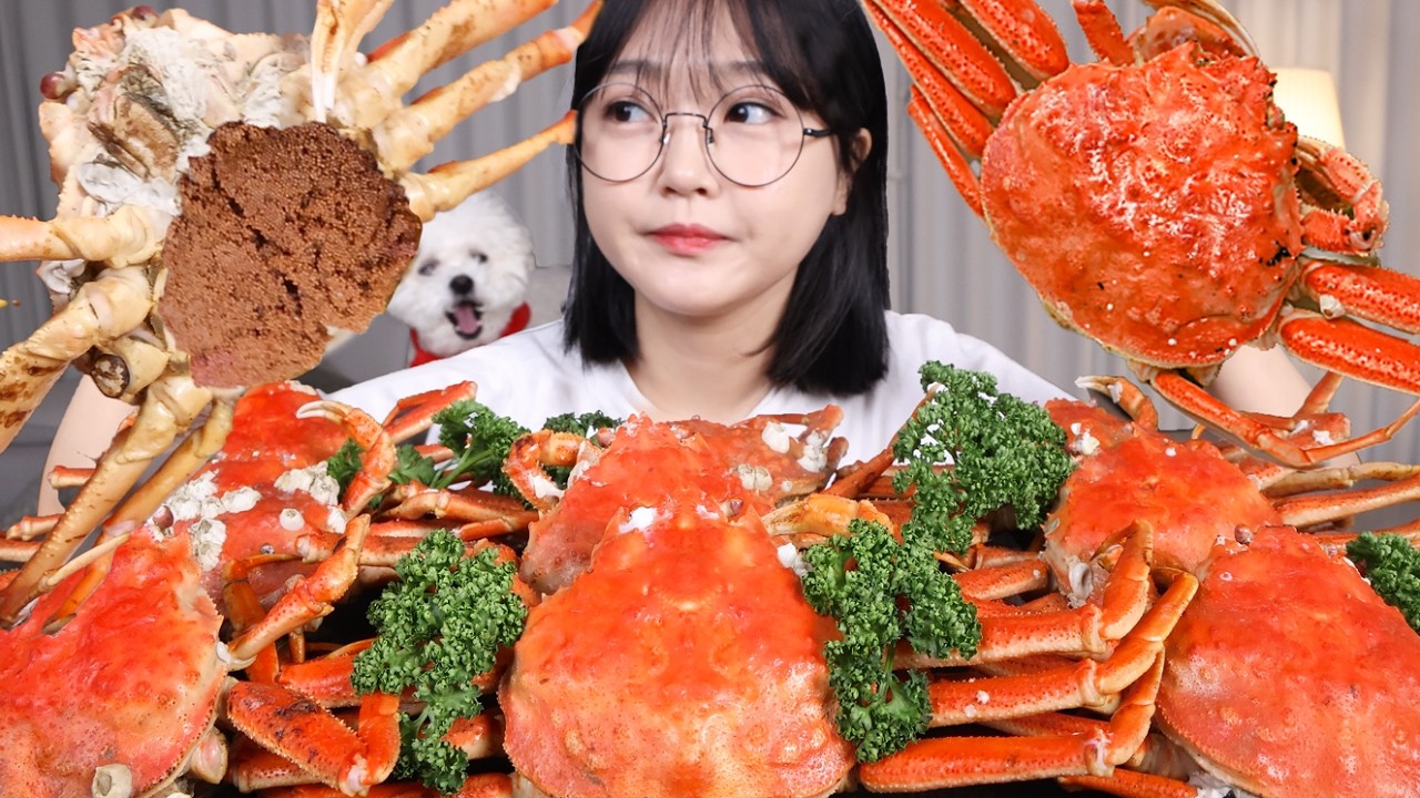알 좋아하면 무조건 봐야함🦀빵게 먹방 Steamed Crab Packed with Roe Mukbang ASMR