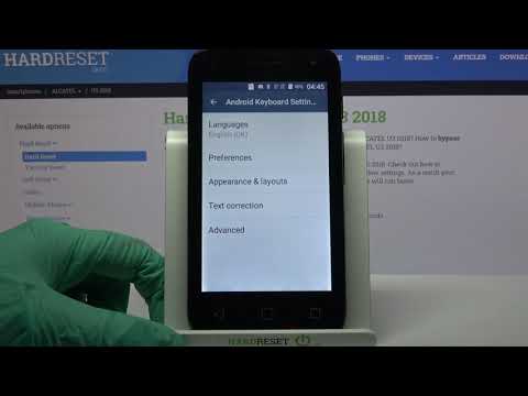 ALCATEL U3 2018 – Activate Text Correction & Adjust Keyboard Settings