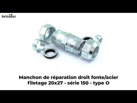 Manchon de réparation droit fonte pour tube acier - série 150 - type O GEBO