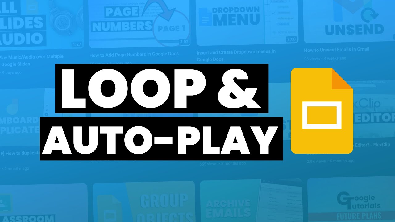 How to Auto-play and Loop Google Slides