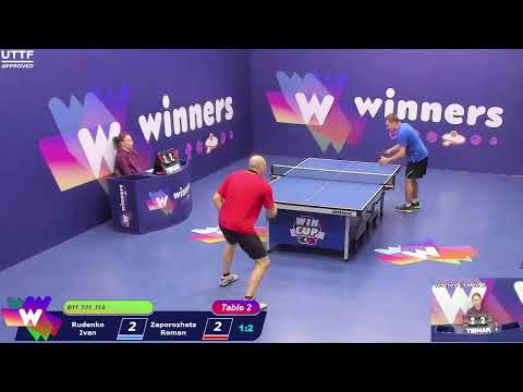 WINners CUP table 2  16.11 Rudenko Ivan - Zaporozhets Roman  16:30