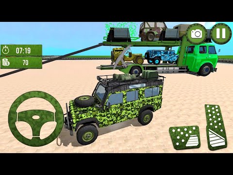 Offroad Army Truck Driver Simulator #1 4x4 Military Jeep Gameplay [Truck Wala Game Android]