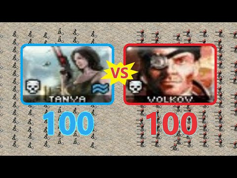 Tanya vs Volkov - Same Cost - Red Alert 2 MO