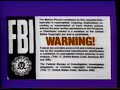 FBI Home Video Warning Black Label Version With Blue Trim