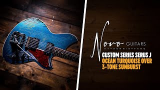Video thumbnail for Novo Guitars Custom Serus J | Ocean Turquoise over 3TSB *1 of 1* by Peach Guitars