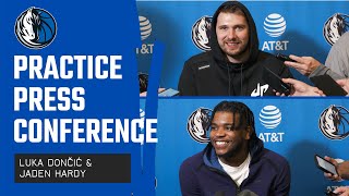 Luka Dončić & Jaden Hardy | Practice Press Conference
