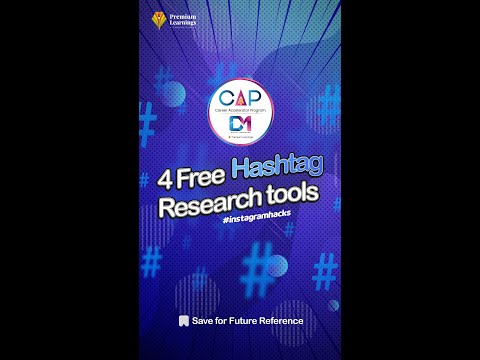4 Free Hashtag Research Tools for Social Media Marketing | Premium Learning | #shorts