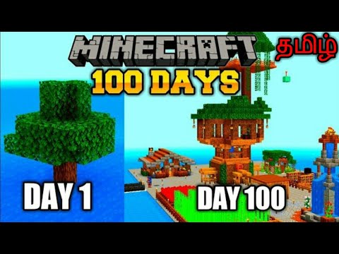 100 Days on 1 Tree: Epic Tamil Minecraft Survival!