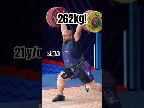 21 y/o Alireza Yousefi 🇮🇷 262kg / 578lbs C&J!! 2024 World Weightlifting Championships C&J 🥇