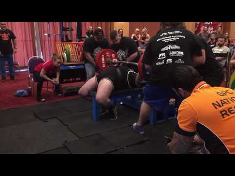 Alex Zerba 2016 GPC Nationals 267.5kg Bench Press